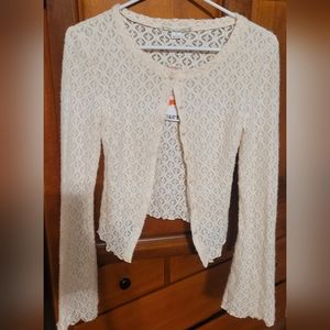Kimchi blue brand new ivory cardigan size small